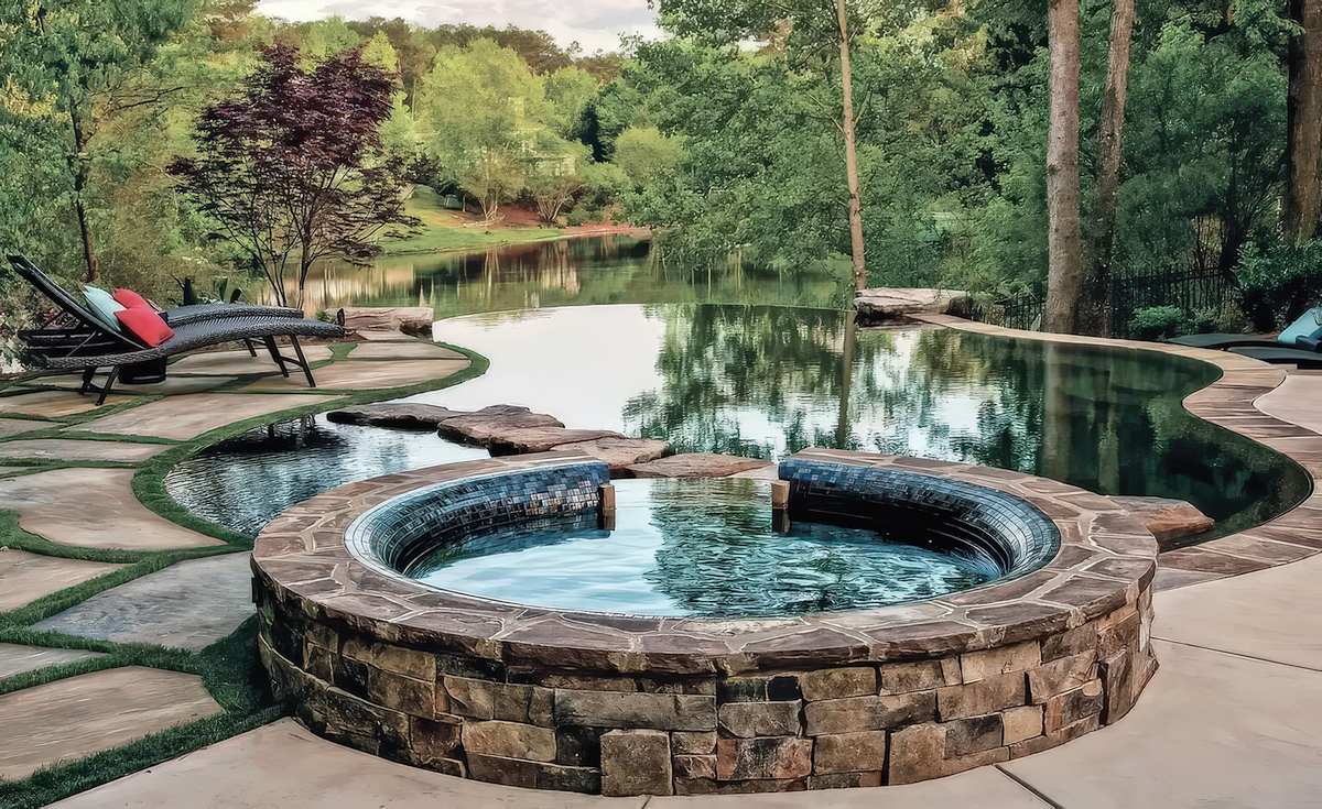 Hot Tub Pool and Deck