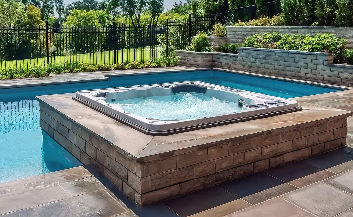 Hot Tub Pool and Decking