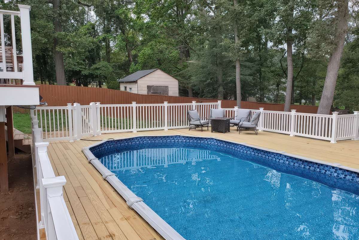 Traditional Pool and Deck